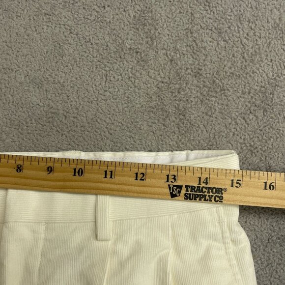 Lands' End Men's 30x31 Cream Khaki Corduroy Pants Classic Fit Flax Waist N0444 - Picture 3 of 8